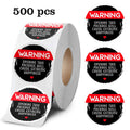 PVC self-adhesive sealing sticker round 25mm colour printing roll 500 stickers C750