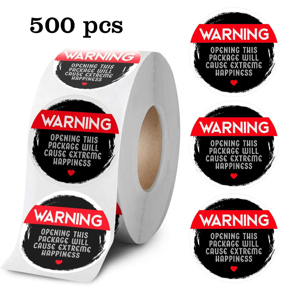 PVC self-adhesive sealing sticker round 25mm colour printing roll 500 stickers C750