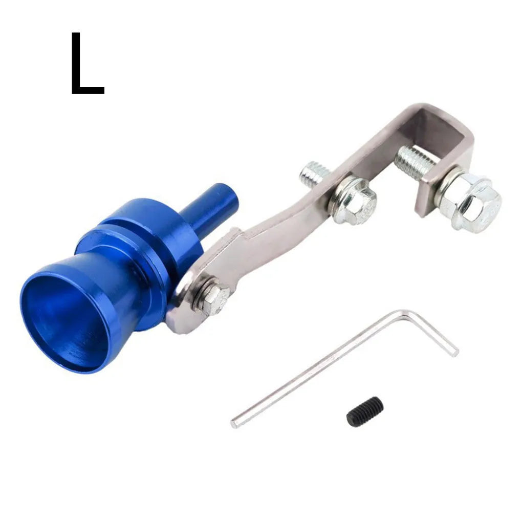 Colour Turbo Whistle Exhaust Pipe aluminium alloy 28mm for GM modified in Gold L size
