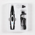 USB rechargeable pet grooming clipper with stainless steel and ceramic cutters for cats and dogs, 16 x 3 x 2.8 cm, black