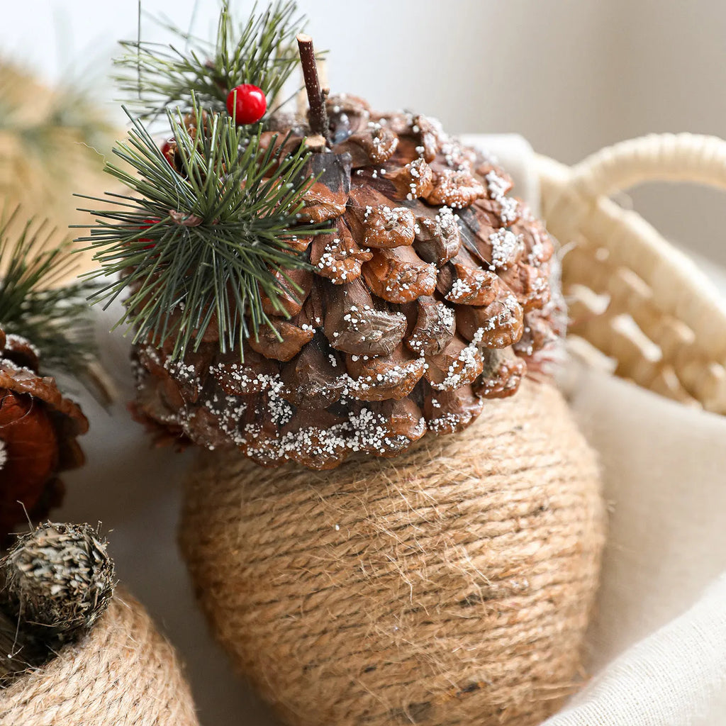 Foam simulation squirrel Christmas decoration in brown or grey, single ornament for festive display.