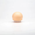 Floating massage pet needle comb with soft silicone brush head for cat hair cleaning, 75x75x73 mm, in orange pink colour