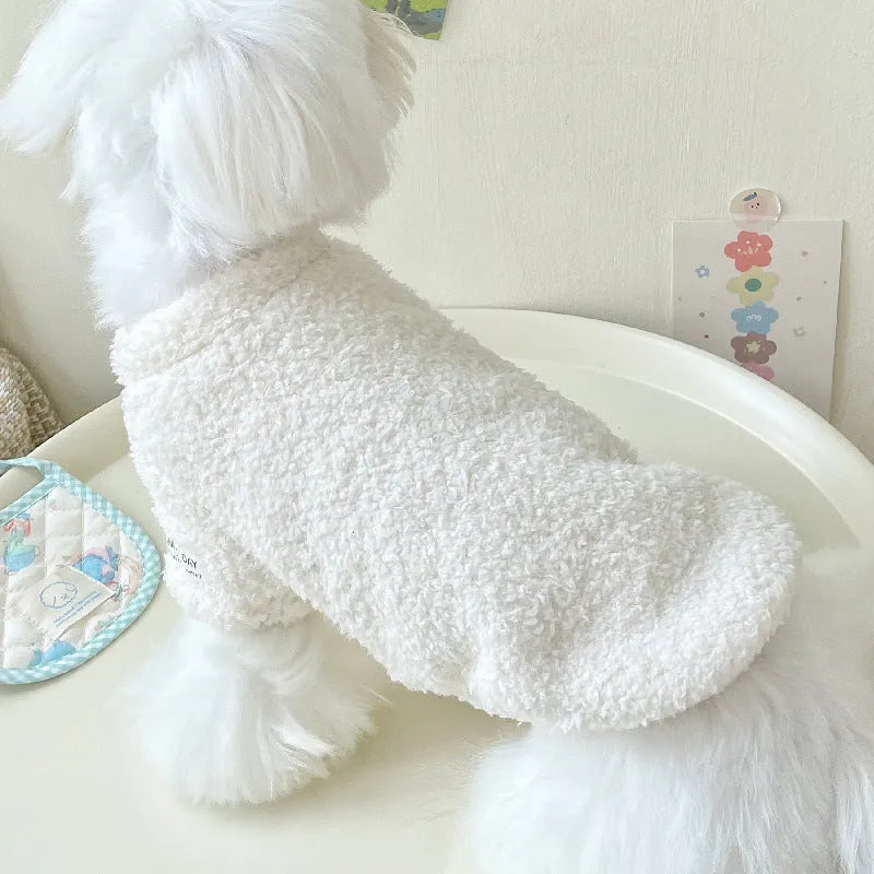 Double-sided cloud velvet thickened dog jacket in multiple colour options