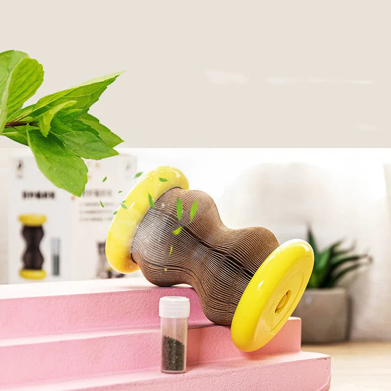 Magic organ corrugated paper wheel cat scratching board toy in Wonderful Cat Scratch Wheel colour