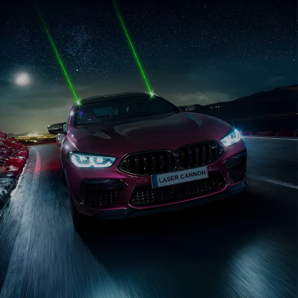 Remote-controlled car anti-collision strobe light with USB charging cable