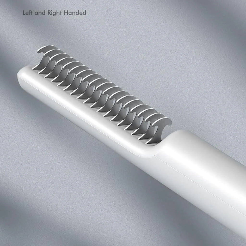 Stainless steel dematting comb for dogs with comfortable handle in pink or white colour