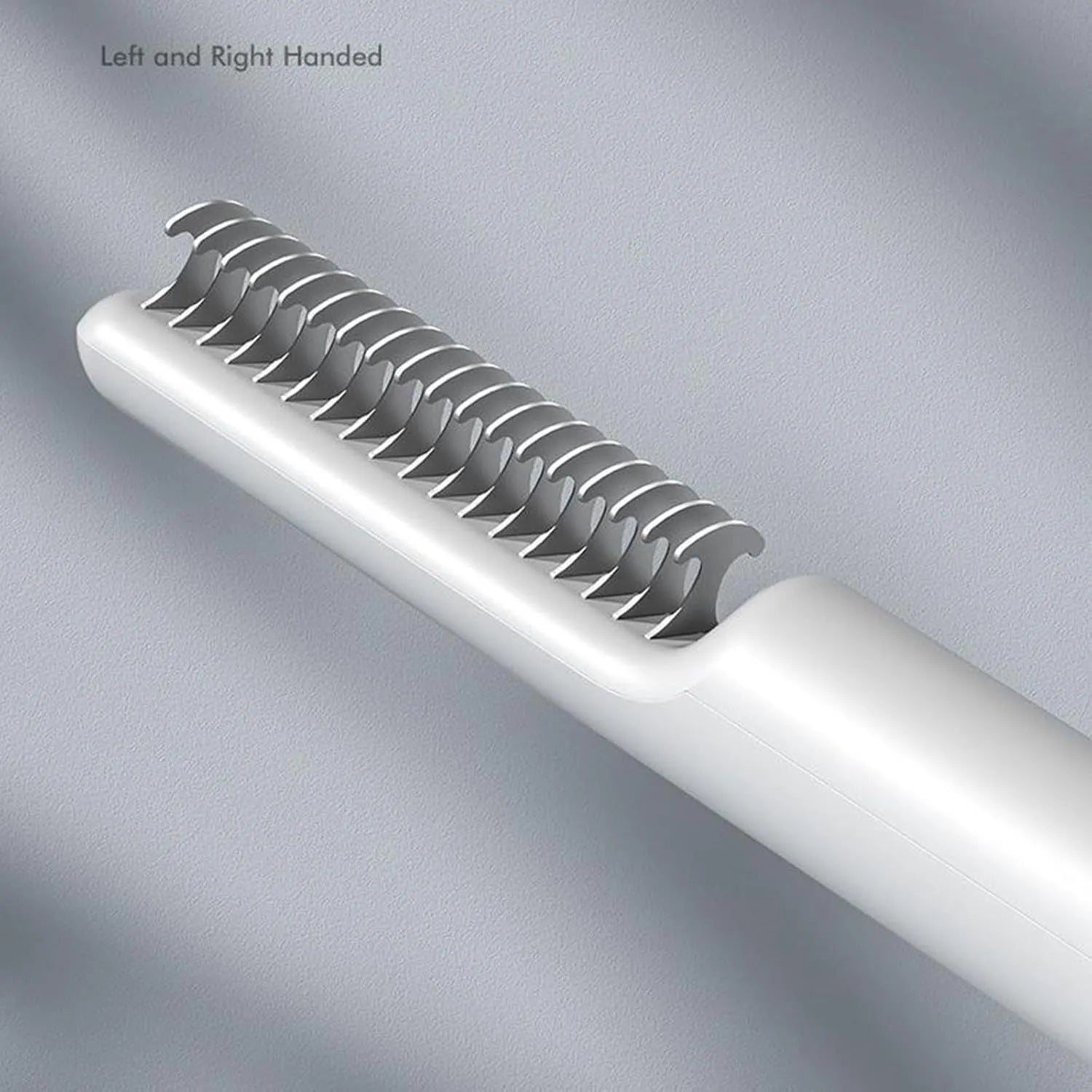 Stainless steel dematting comb for dogs with comfortable handle in pink or white colour
