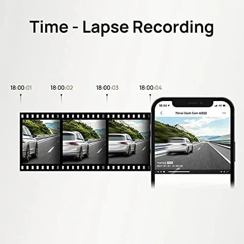 70mai Dash Cam M300 1296P night vision lens 140° wide angle front car dash camera