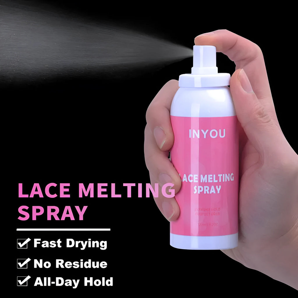 120ml transparent fast-drying lace wig spray glue aerosol adhesive canister