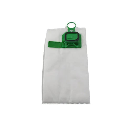 Thick plastic dust collection bag for vacuum cleaner in green and yellow