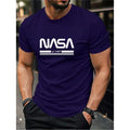 Men's slim-fit cotton short sleeve t-shirt in solid colour with straight cut design