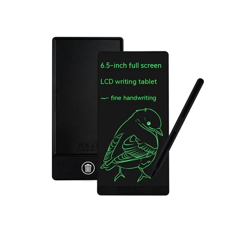 Student LCD handwriting board 6.5 inch ABS plastic blue black with pen