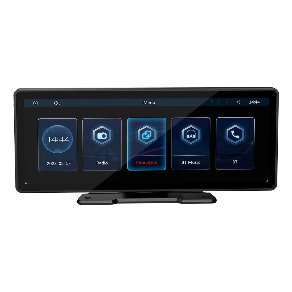 10.26-inch LED wireless Carplay car MP5 player with reversing video assistance and dual-channel input