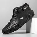 Men's high-top casual Martin boots with microfiber upper and rubber sole in multiple colour options