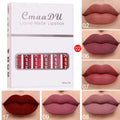Six boxes of matte non-stick cup waterproof lip gloss with multivitamin ingredients