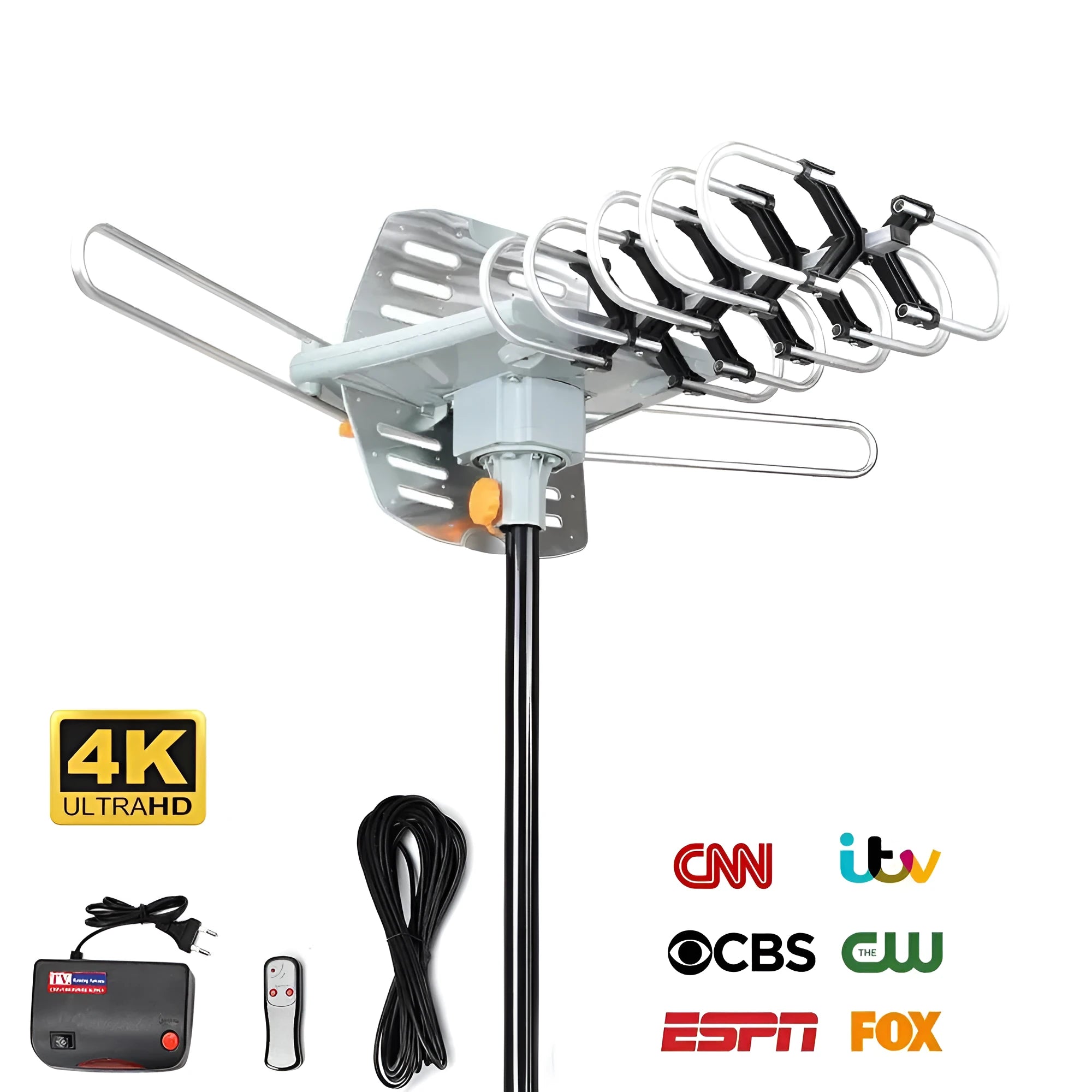 GR-1002 rotatable high gain outdoor digital television antenna receiver for 470-862MHz signal reception