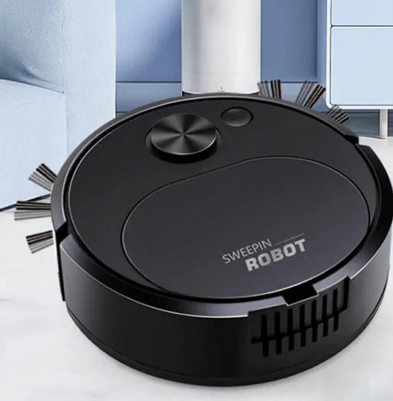 Mini USB rechargeable sweeping robot vacuum with wear resistant brush and lock water mop for hard floors