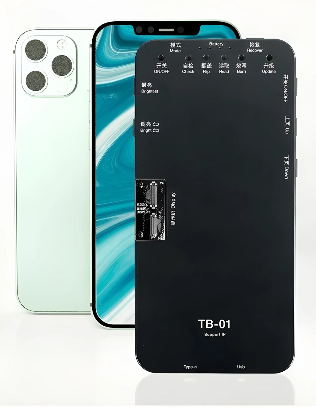 Intelligent mobile phone screen tester with ABS and metal housing for Apple, Samsung, Huawei, OPPO, Vivo and Xiaomi screen repair