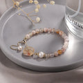 Women's Korean-style crystal bracelet with choice of stone and metal fastener