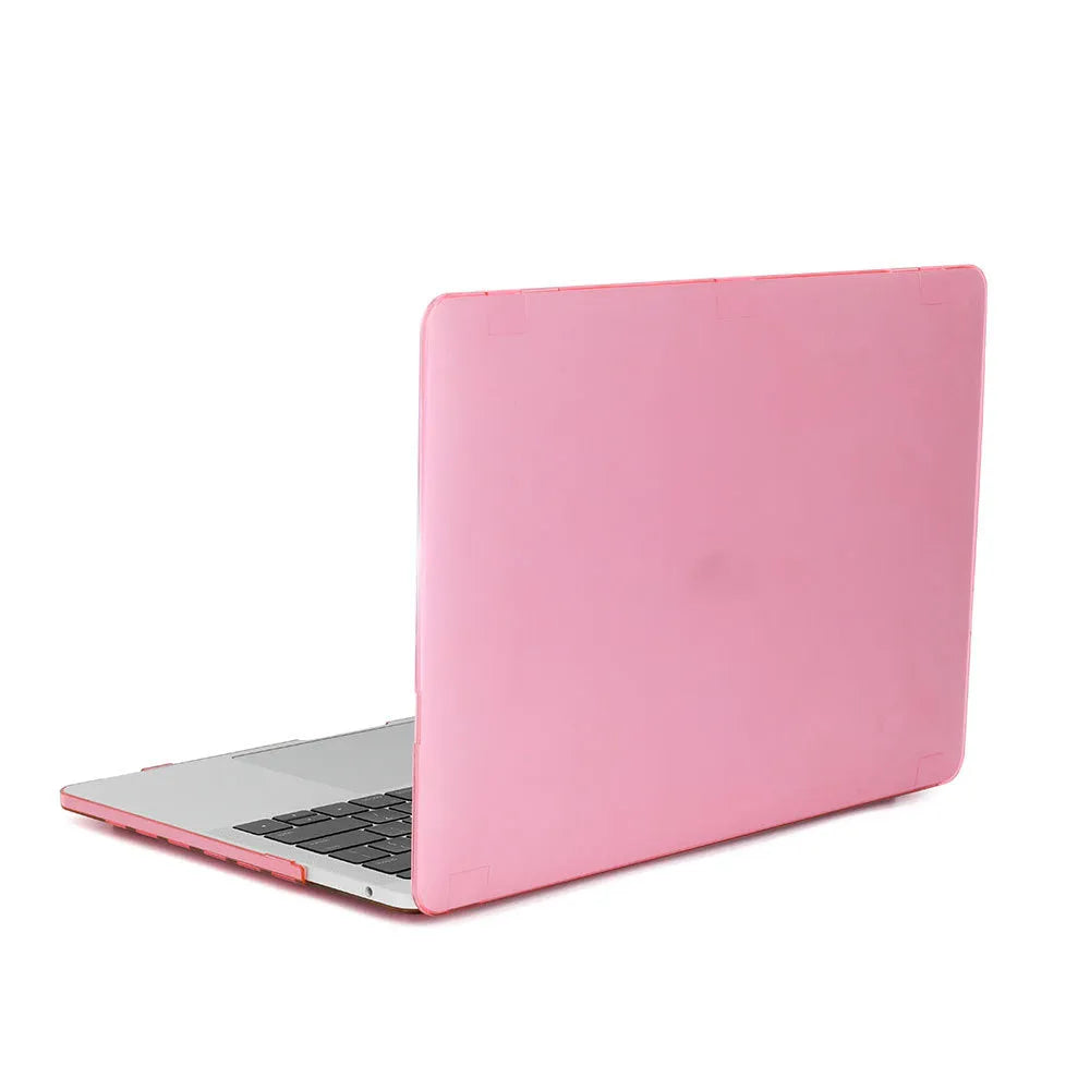 Frosted crystal transparent black plastic protective case for MacBook Pro and Air models 13.3 to 16 inch