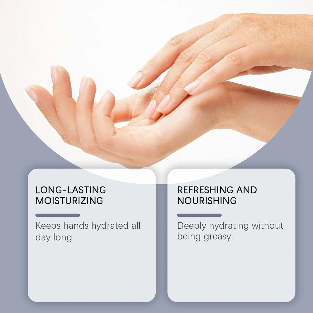 30g tube of moisturising hand cream containing glycerin and hyaluronic acid