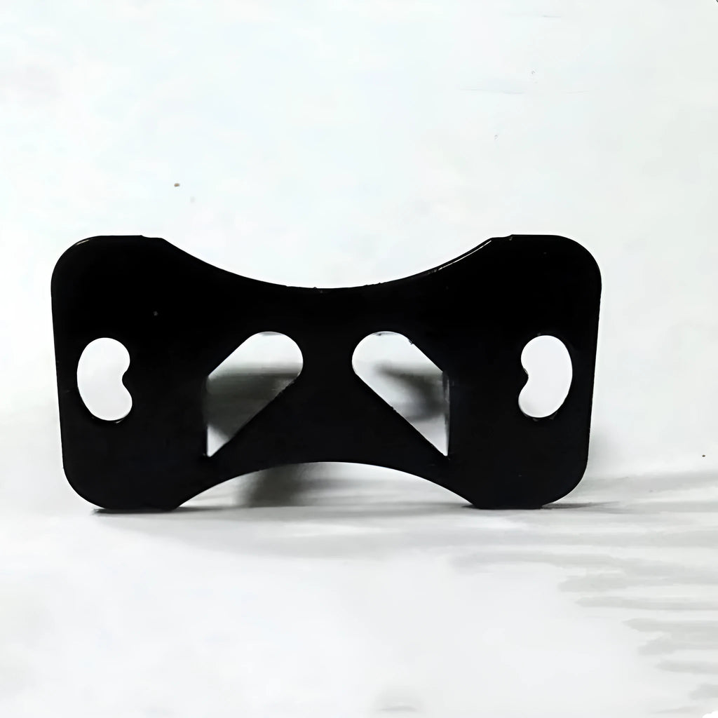 Black metal universal car camera holder with adjustable 120-degree angle bracket