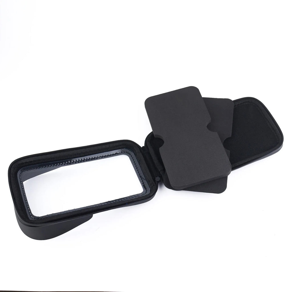 XL waterproof bicycle phone bag in PU leather for 6.5 inch mobile phones on handlebars