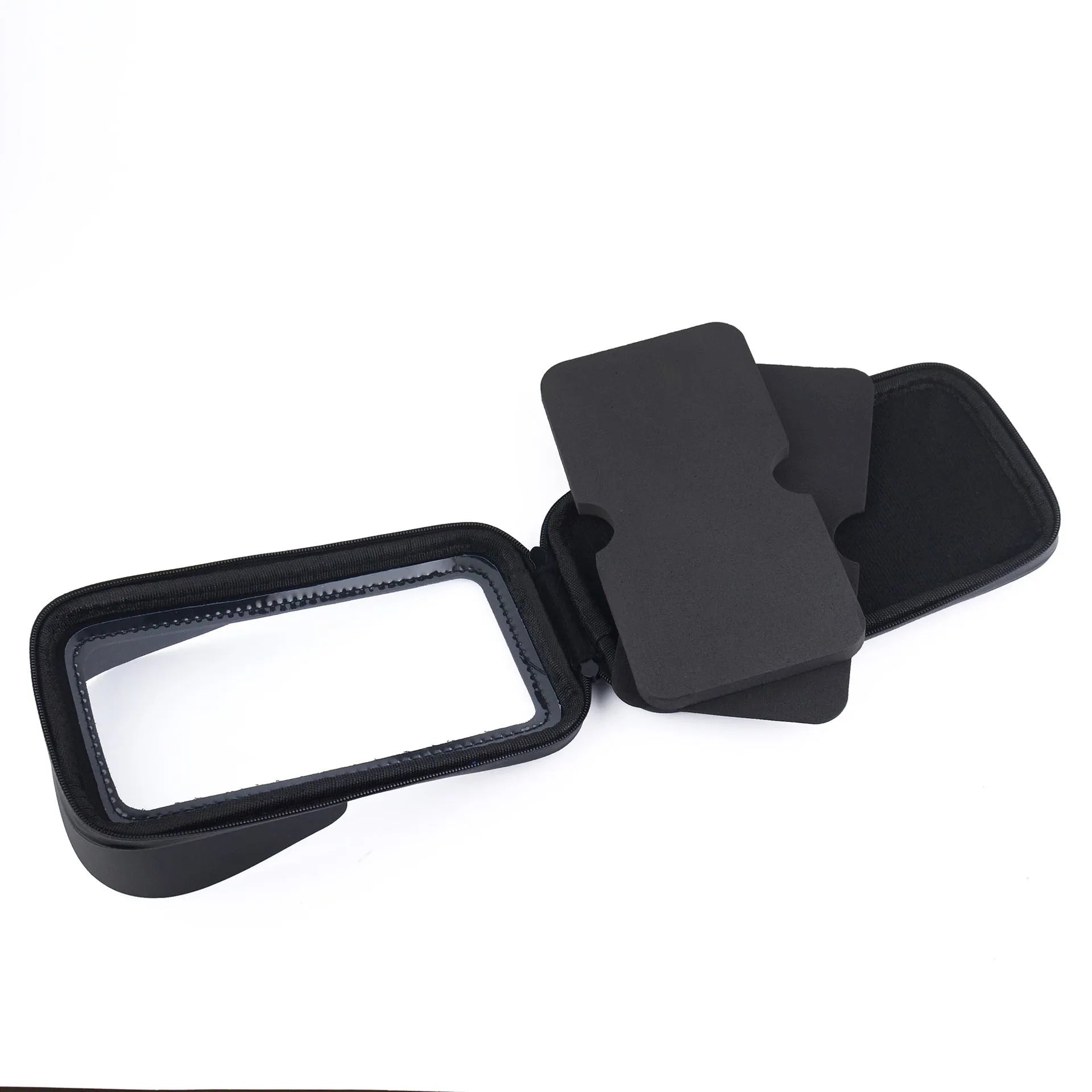 XL waterproof bicycle phone bag in PU leather for 6.5 inch mobile phones on handlebars