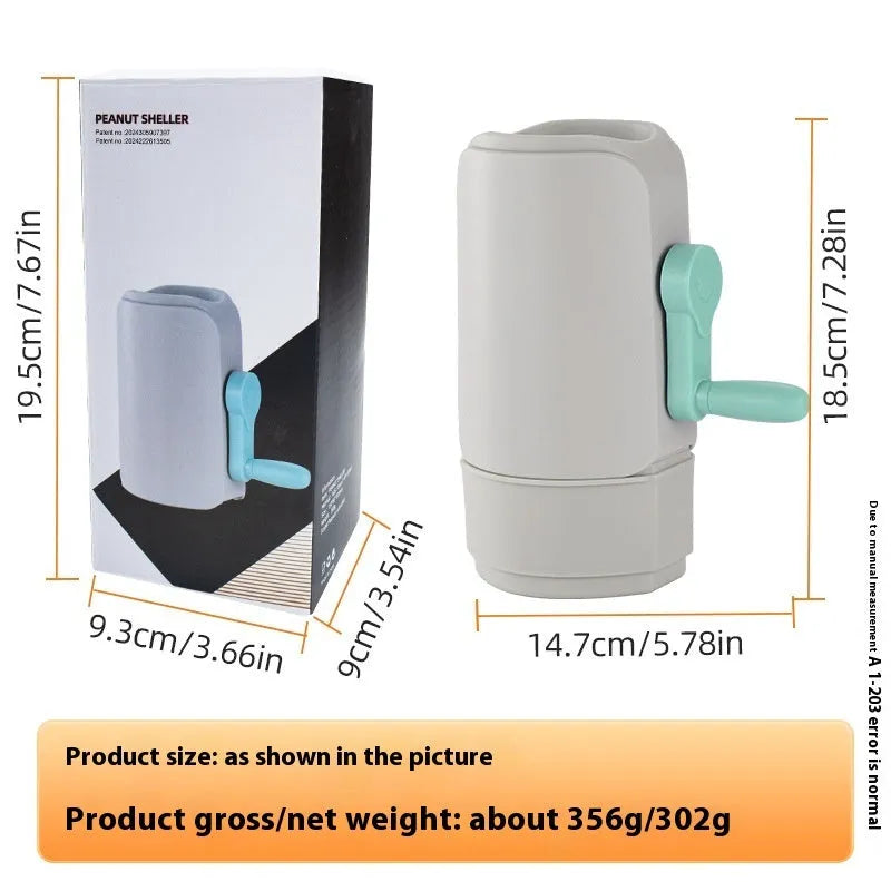 Automatic peanut sheller lazy household kitchen gadget solid colour ABSPP rubber modern simplicity style