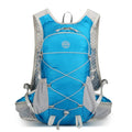 20L lightweught breathable outdoor cycling hiking backpack in black with multiple compartments and chest strap