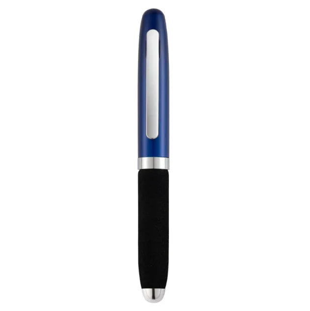 Metal-capped EVA ballpoint pen with a 1.0mm bullet tip, shown in a choice of ink colours.