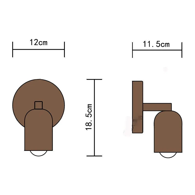 Cream minimalist antique style corridor wall lamp with five colour options