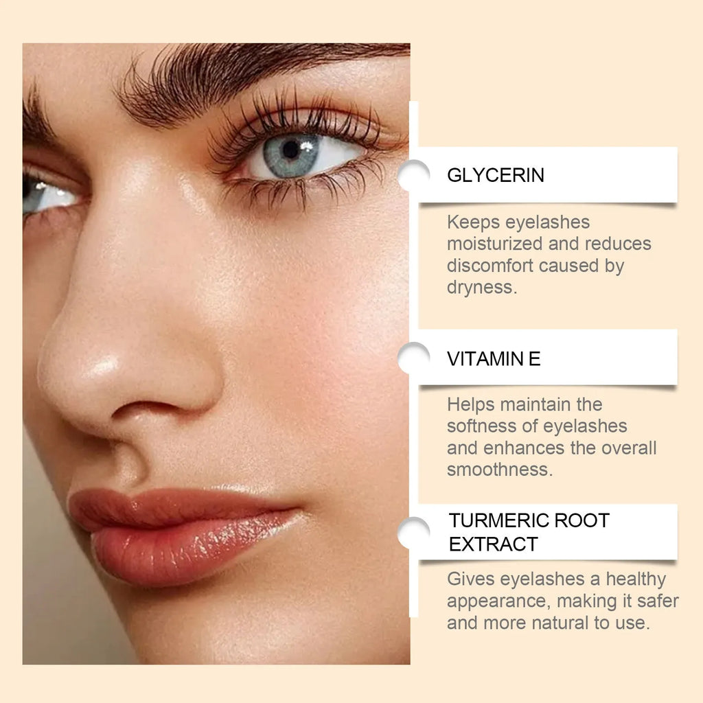 3ml bottle of eyelash nourishing serum with vitamin E and ginger extract