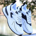 Men's running casual shoes breathable Flyknit upper low top black white gray available sizes 39 to 44