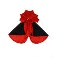 Black and red Halloween costume for dogs and cats with polyester construction