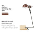 Rechargeable metal hanging camping lamp in Wood Grain Color or Olive Green, about 0.6kg, model NH22ZM002