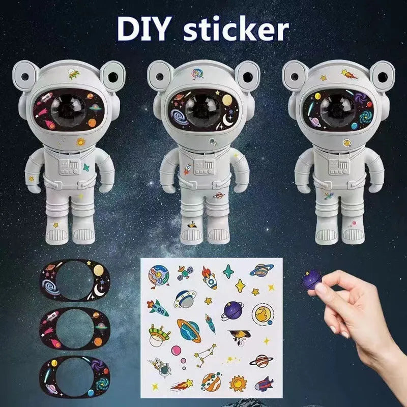 Aurora astronaut nebula vortex projector with remote control, socket powered, sitting or standing styles