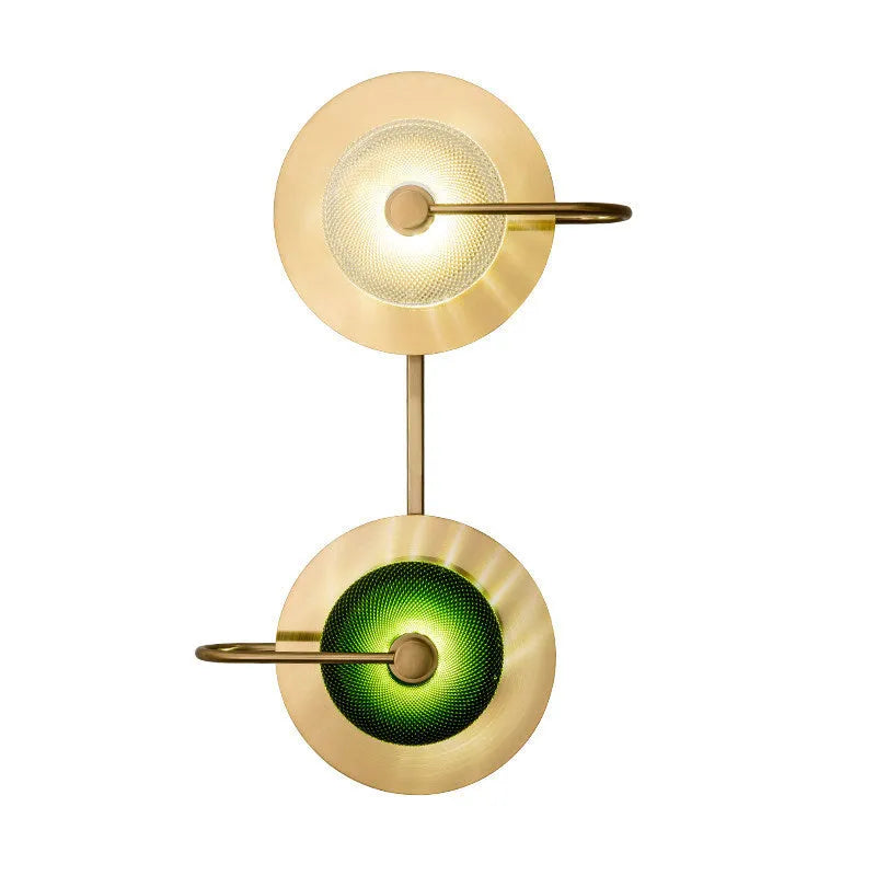 Modern simplicity wall lamp with clear glass shade for background lighting on a wall