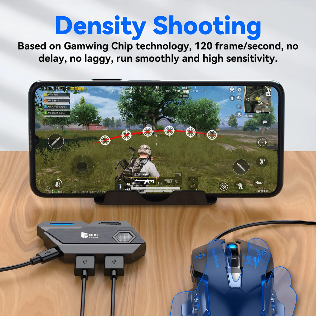 Gamwing Jiaying MIX SE Mix ELITE Mix Pro Chicken Throne keyboard and mouse converter for mobile games.