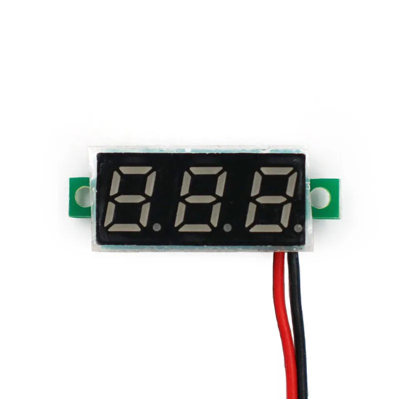 0.28 inch ultra-small digital DC voltmeter with LED display, reverse polarity protection, for car battery and voltage measurement