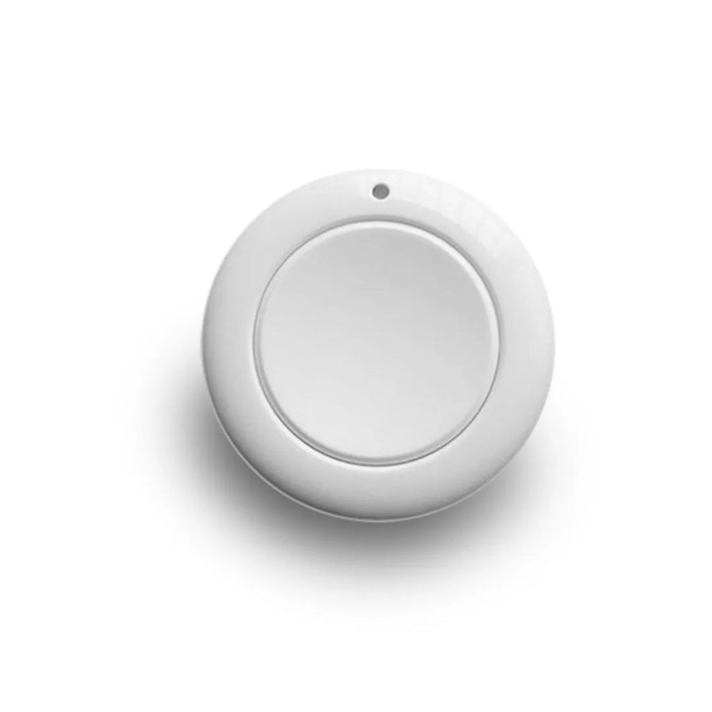 White round 433MHz wireless remote controller with ABS housing and two switch option
