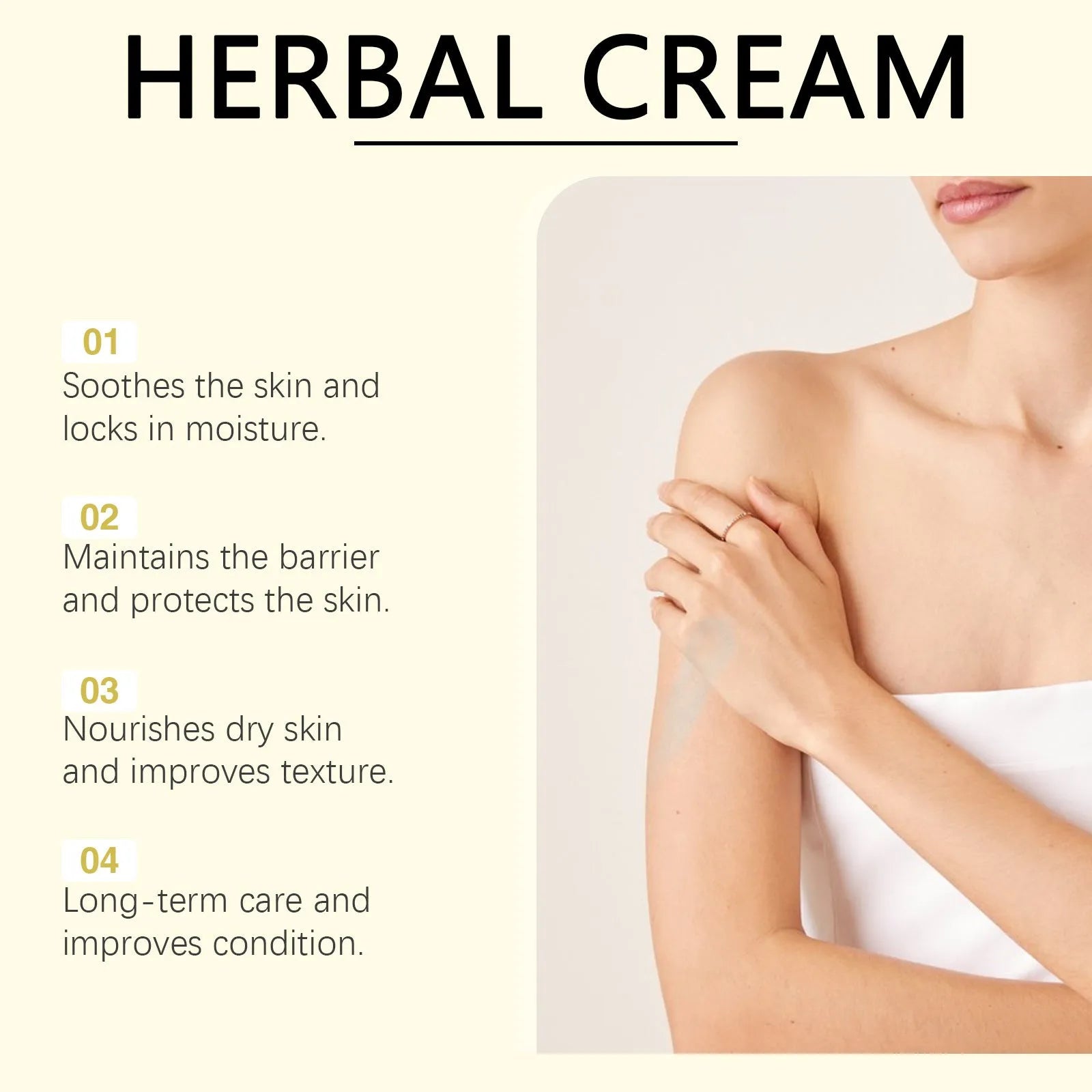 15g tube of herbal moisturising cream with tea tree, Centella asiatica and mint leaf extracts