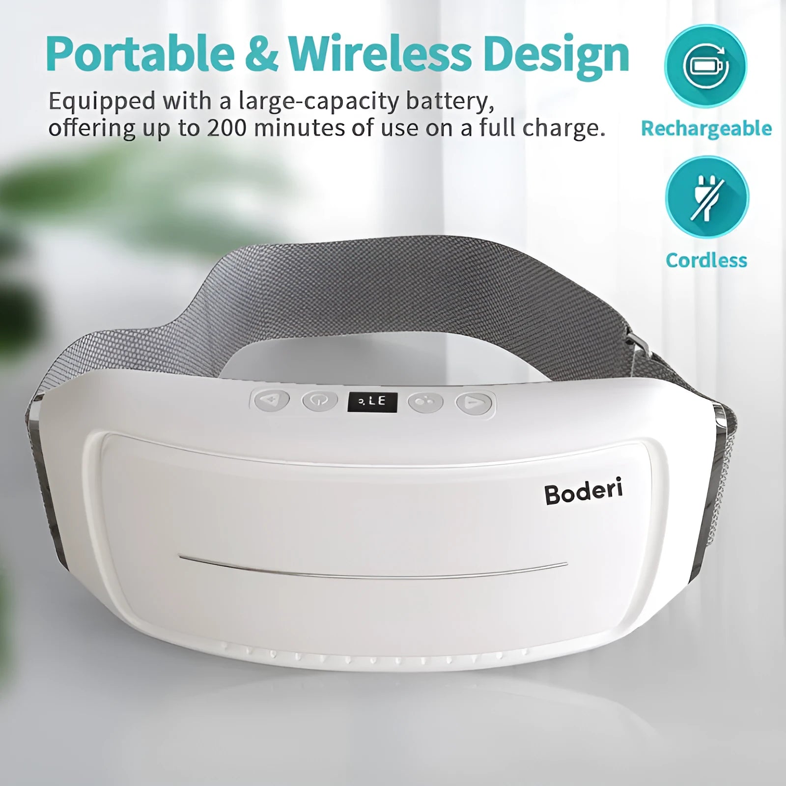 White digital baby weighing scale with LCD display and integrated tape measure on a removable mat.