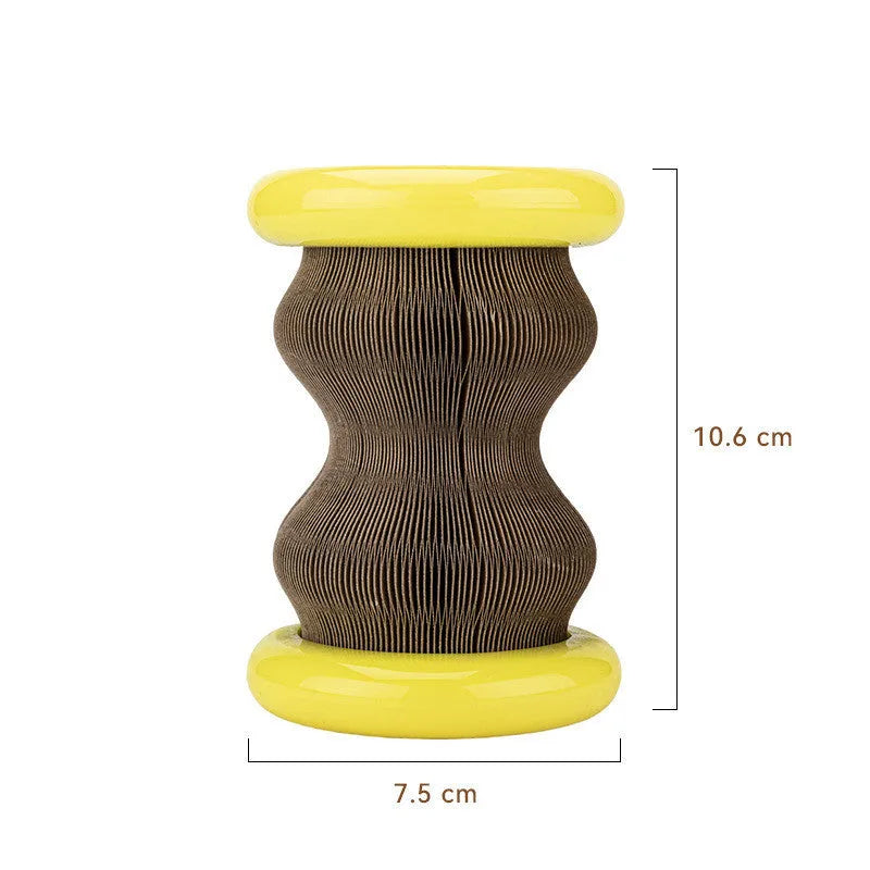 Magic organ corrugated paper wheel cat scratching board toy in Wonderful Cat Scratch Wheel colour