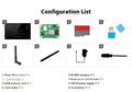 13.3-inch integrated computer touch display with CM4 board for smart mirror and voice assistant projects