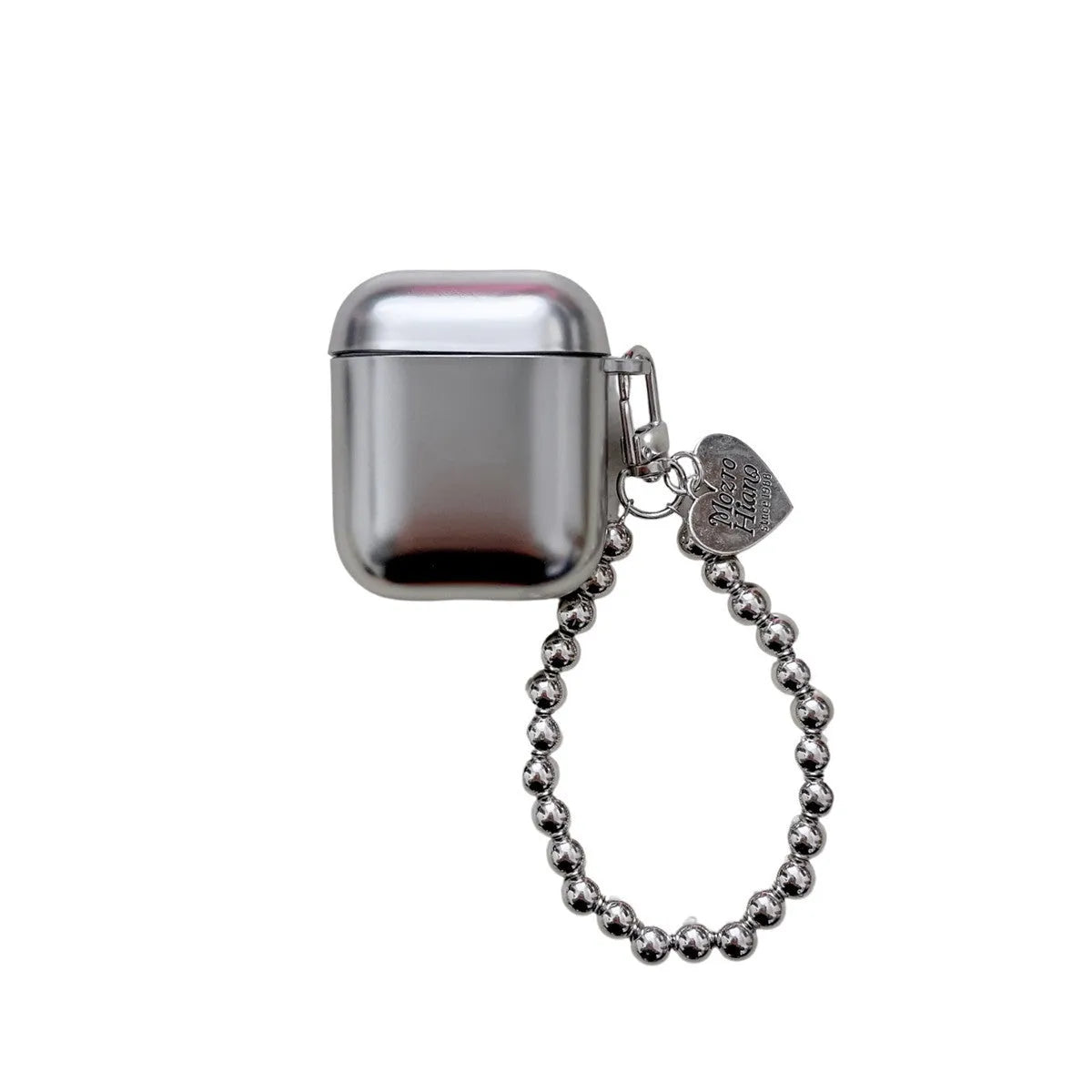 Matte plating TPU protective case for AirPods Bluetooth headphones on a white background.