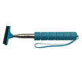 Retractable stainless steel car rearview mirror wiper extended to show 100cm length and rubber blade.
