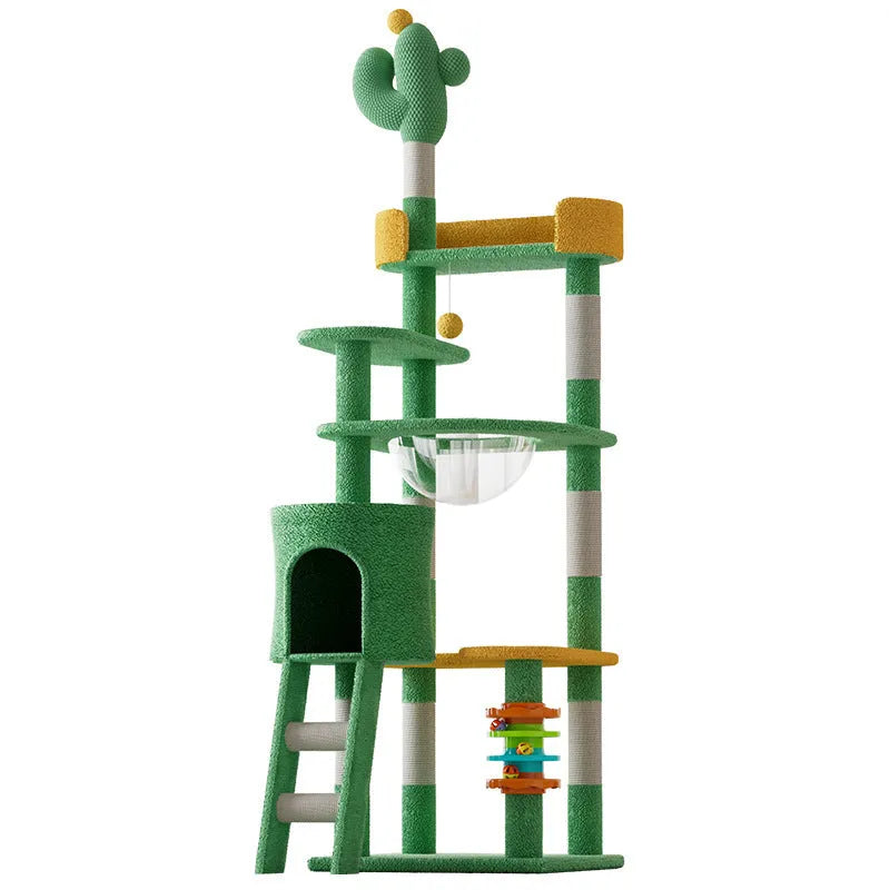Cactus-shaped cat climbing frame large toy in density plate, pastoral style, X-15 and X-13 specifications