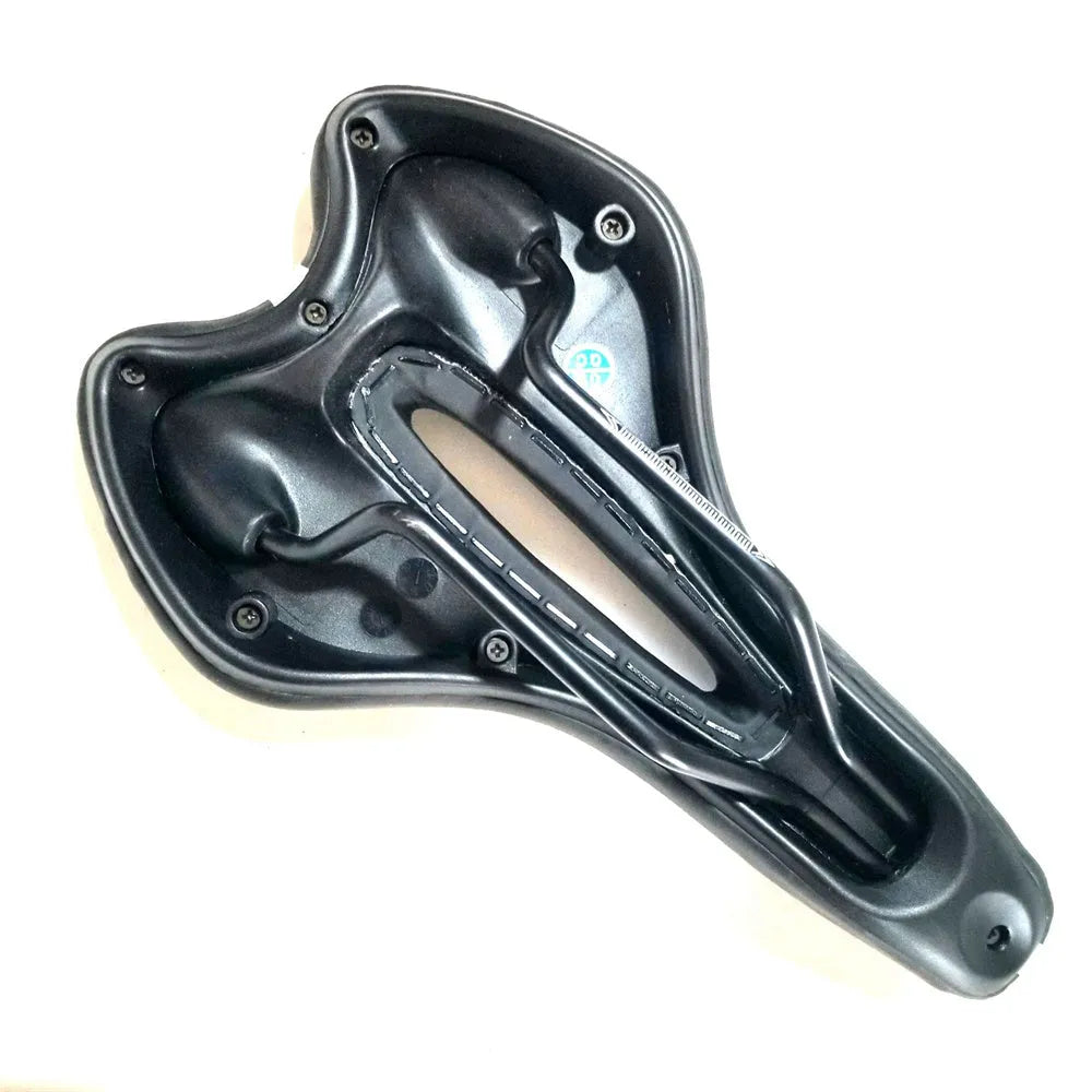 Thickened soft bicycle saddle cushion with PU leather cover, waterproof cover, wrench and tyre patches.