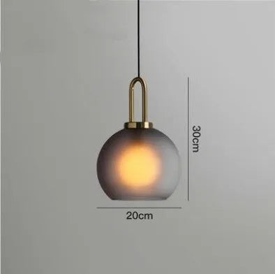 Nordic glass fish-shaped chandelier with iron body and adjustable height for modern interiors
